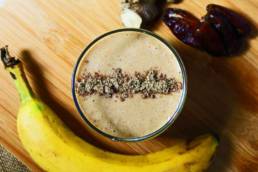 vegan nutty caramel smoothie vata balancing