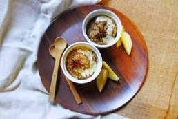 cardamom apple rice pudding vegan gluten free ayurvedic dessert