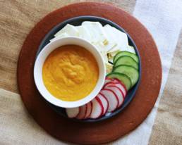 Vegan pumpkin queso dip Ayurvedic healing digestion